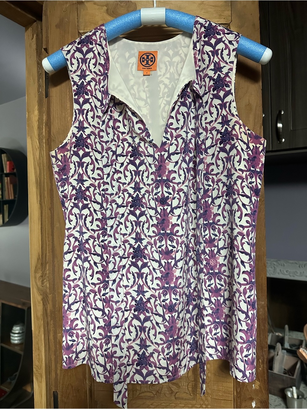 Tory Burch sleeveless lined blouse 8